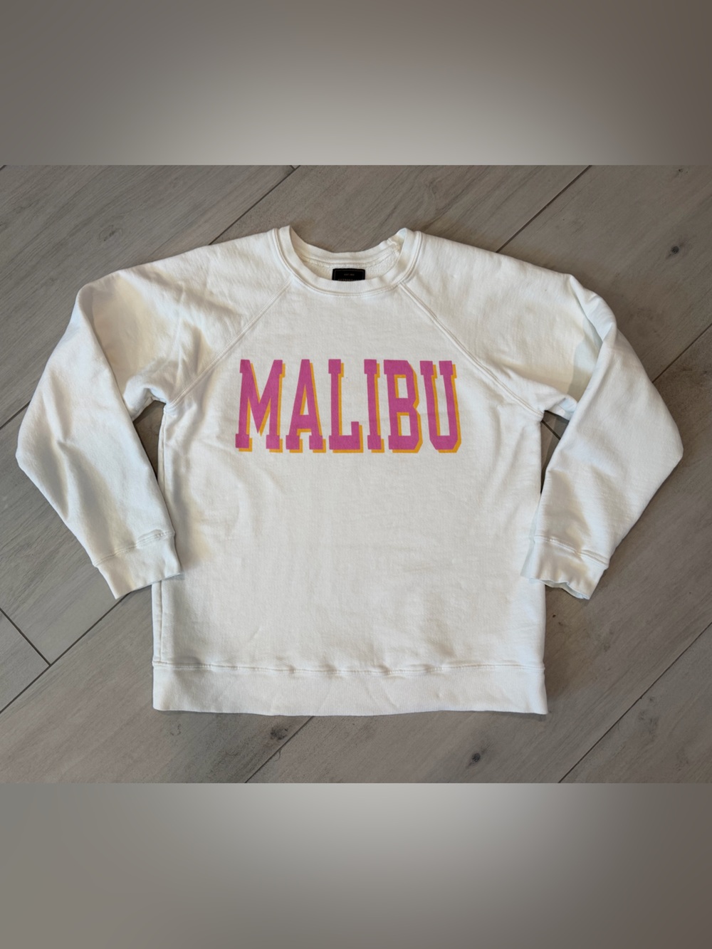 Free People Retro Brand “Malibu” Print Pullover Sweatshirt
